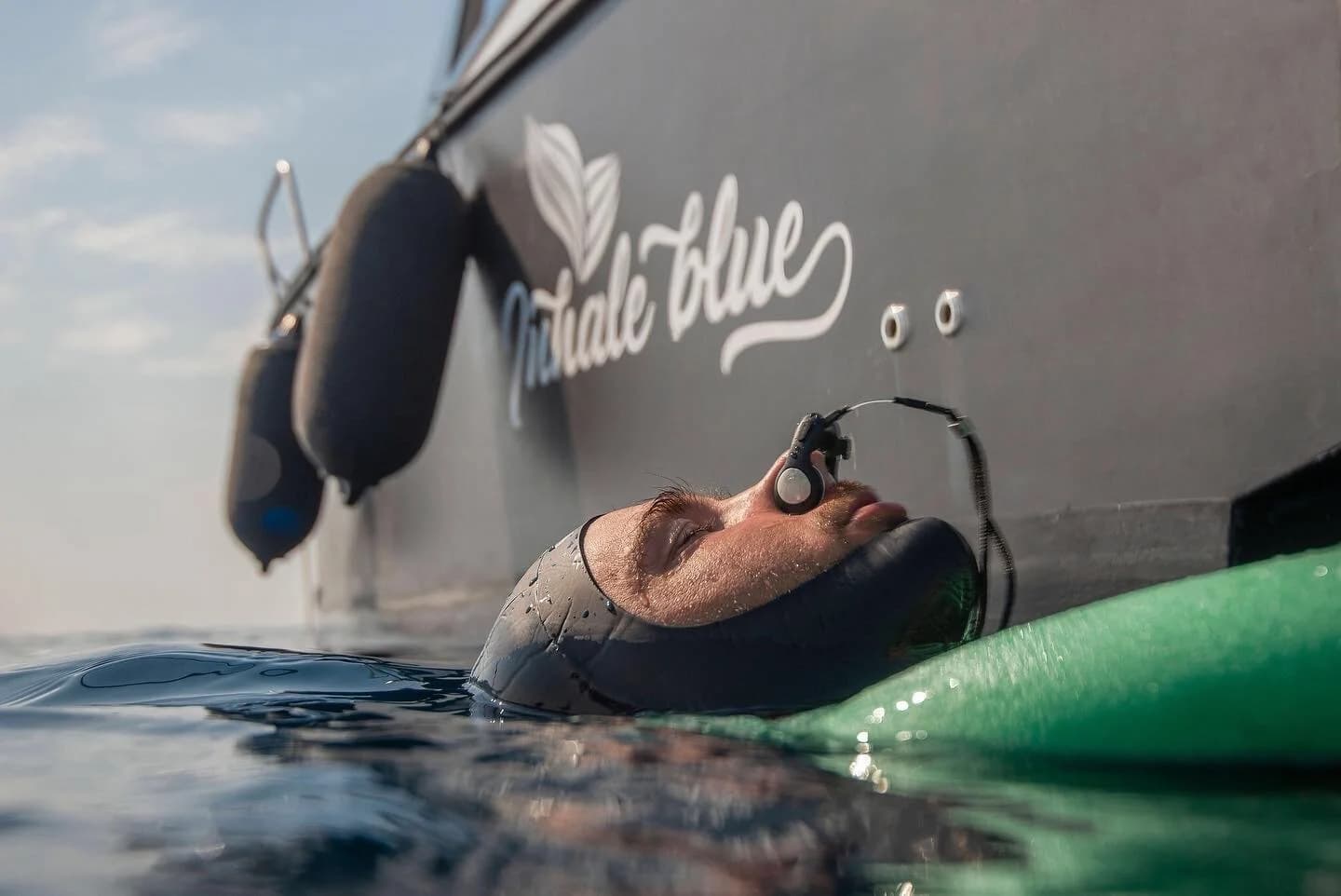 Diver relaxation and breathing exercises